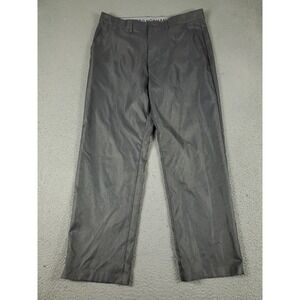 Greg Norman Pants Mens 34x30 Gray Golf Casual Flat Front Chino Trousers